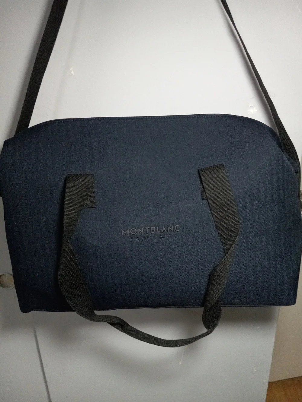 Montblanc Men's Navy Travel Duffel Bag